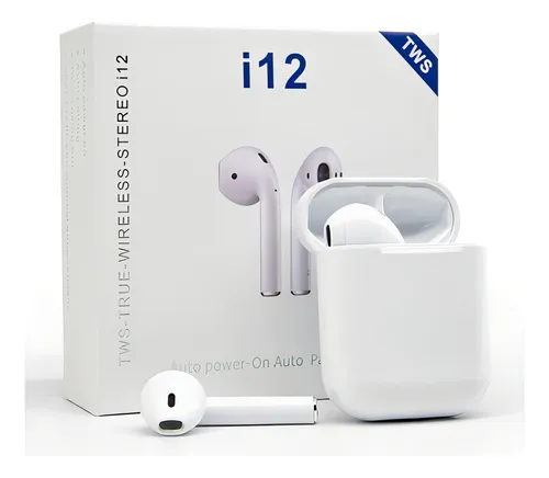 Fone De Ouvido Sem Fio Bluetooth I12 5.0 Tws Branco