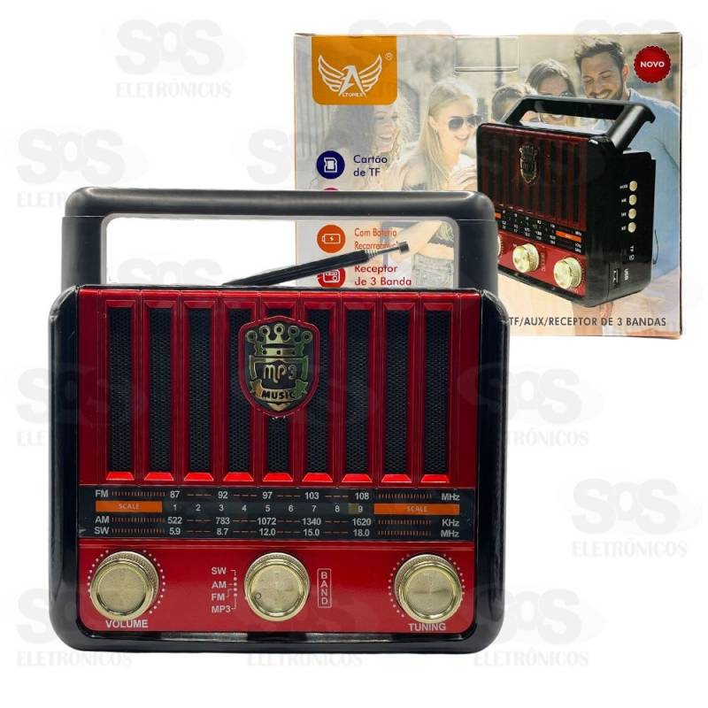 Rádio Retrô Bluetooth AD-8978 